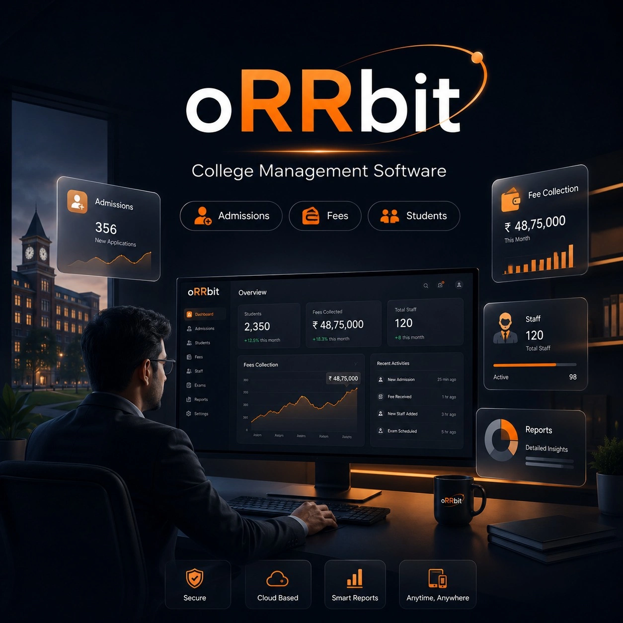 oRRbit™ College Management Software screenshot