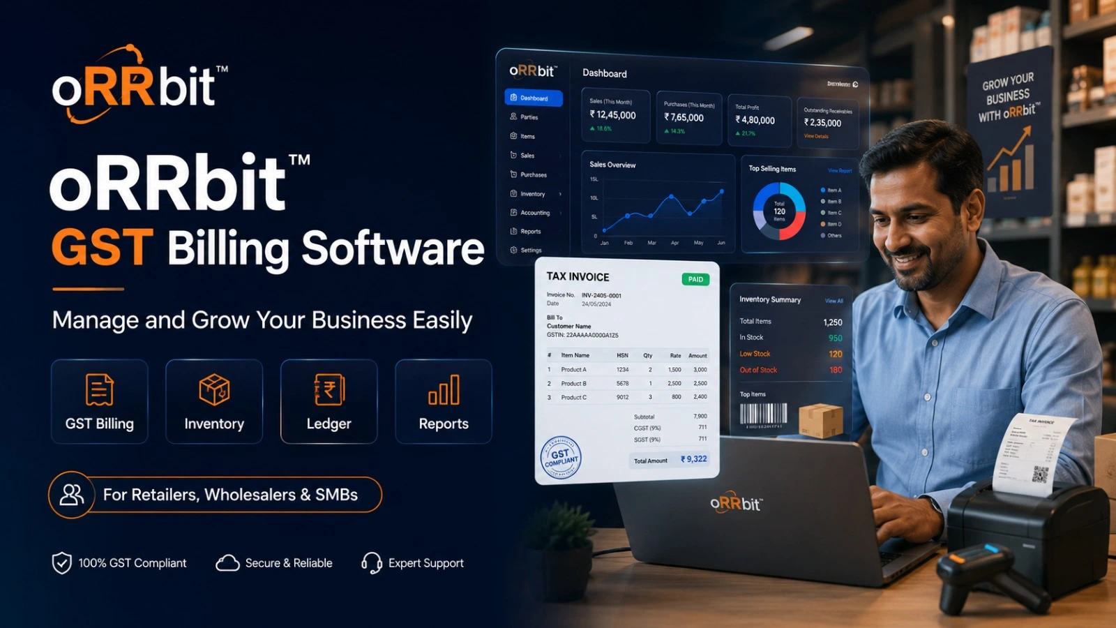 oRRbit™ GST Billing Software screenshot